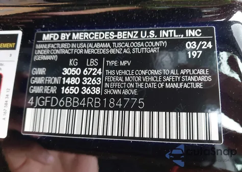 2024 Mercedes-Benz Amg Gle 53 Coupe 4Matic+ z USA, uszkodzony, nr VIN 4JGFD6BB4RB184775